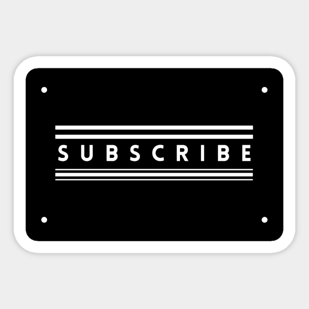 Subscribe For Fun Sticker by TEXTTURED